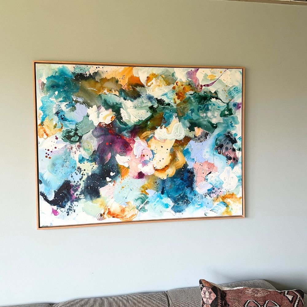 Panorama #5, i egetræs-ramme (90x120 cm)