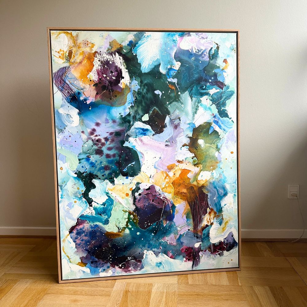 Panorama #4, i egetræs-ramme (90x120 cm)