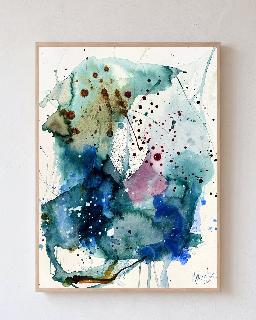 Soft farveskitse #6  - 36 x 48 cm
