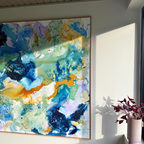 Panorama #1, i egetræsramme (140x140 cm)