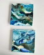Farve-skitse #19 og #20  - 20x20 cm