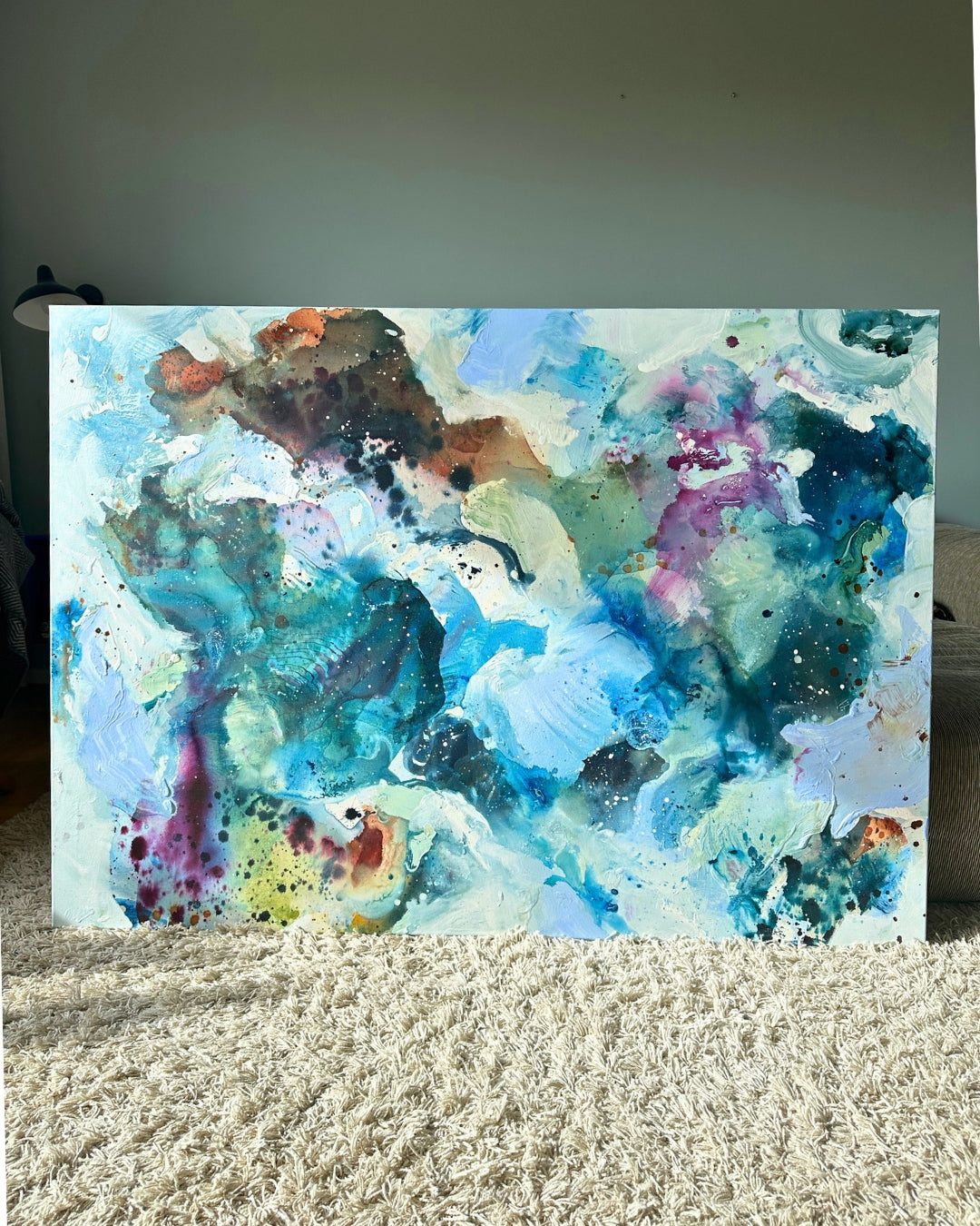 Soft #12 - 100x150 cm - in oak frame