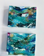 Farve-skitse #26 og #27  - 18x24 cm