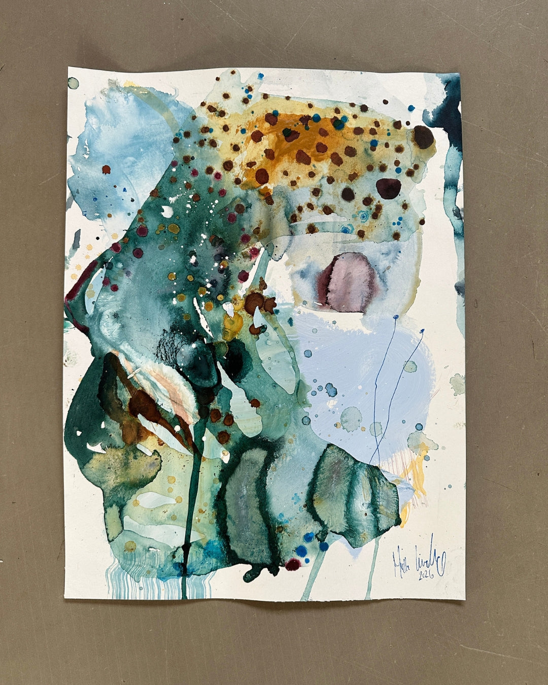 Soft farveskitse #5  - 36 x 48 cm