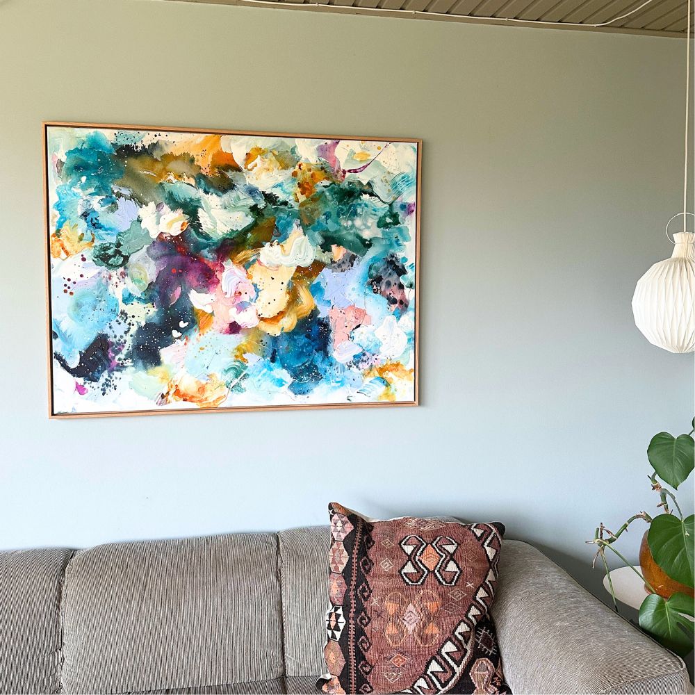 Panorama #5, i egetræs-ramme (90x120 cm)