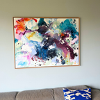Panorama #3, i egetræs-ramme (90x120 cm)