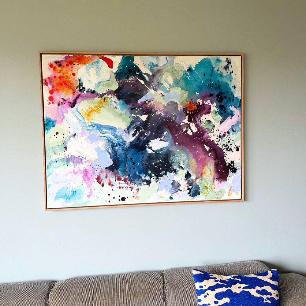 Panorama #3, i egetræs-ramme (90x120 cm)