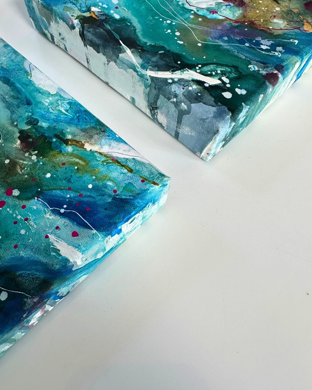 Farve-skitse #26 og #27  - 18x24 cm