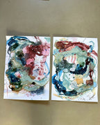 Soft farveskitser #35 og #36   - A2 (42 × 59,4 cm)