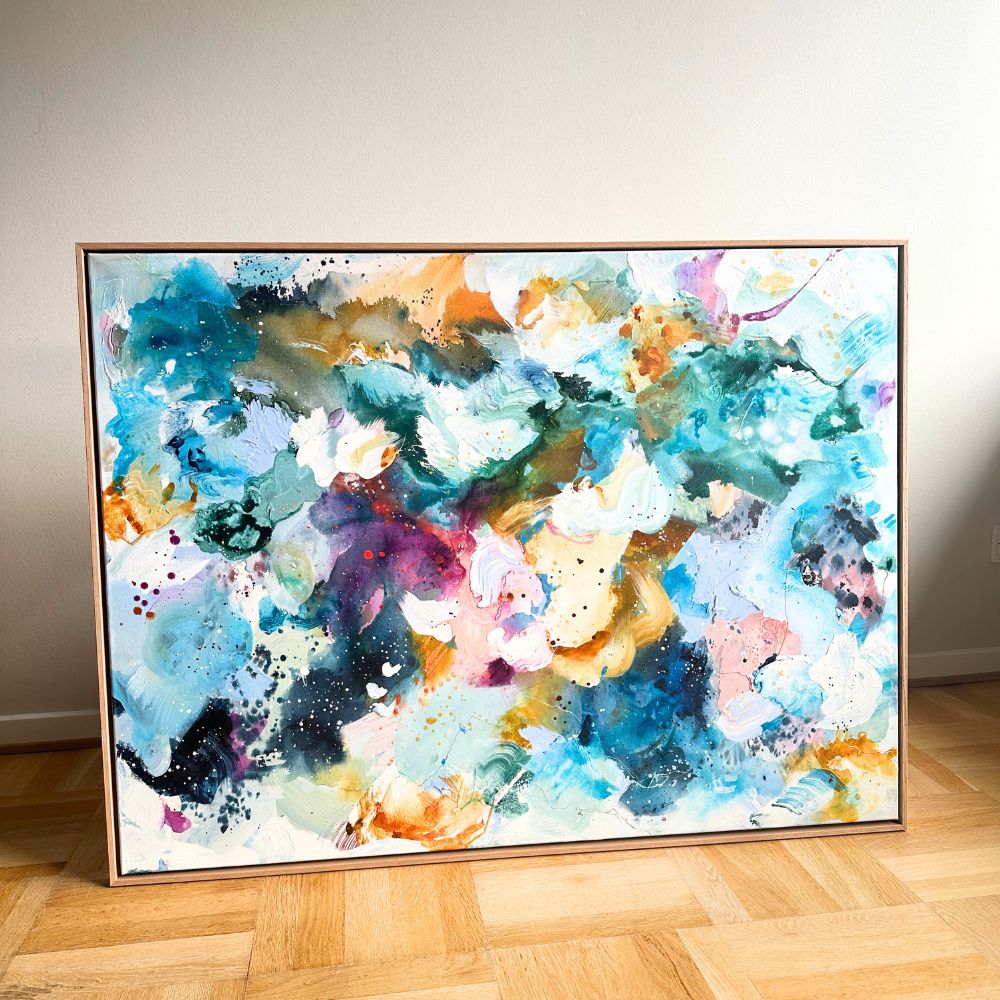 Panorama #5, i egetræs-ramme (90x120 cm)