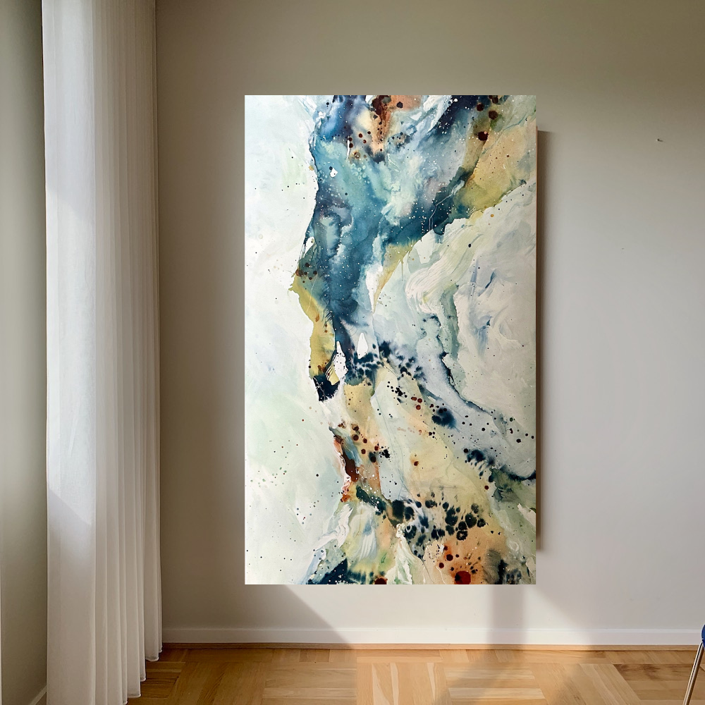 Soft #2 - 90x150 cm - i egetræsramme