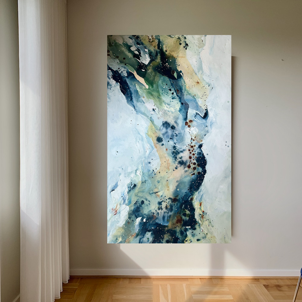 Soft #3 - 90x150 cm - i egetræsramme