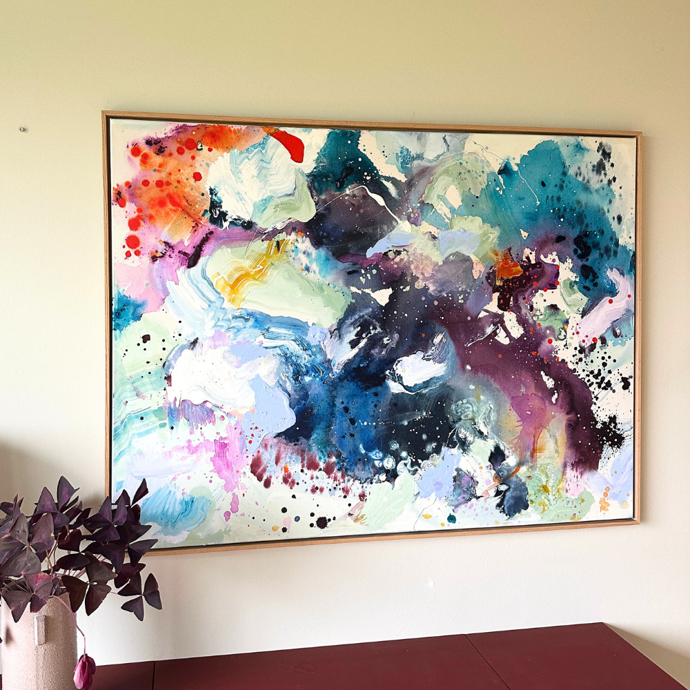 Panorama #3, i egetræs-ramme (90x120 cm)