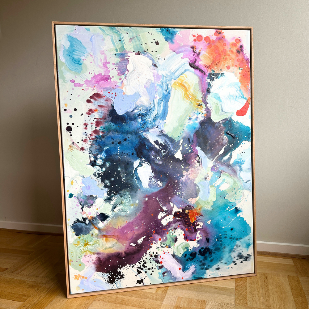 Panorama #3, i egetræs-ramme (90x120 cm)