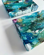 Farve-skitse #26 og #27  - 18x24 cm