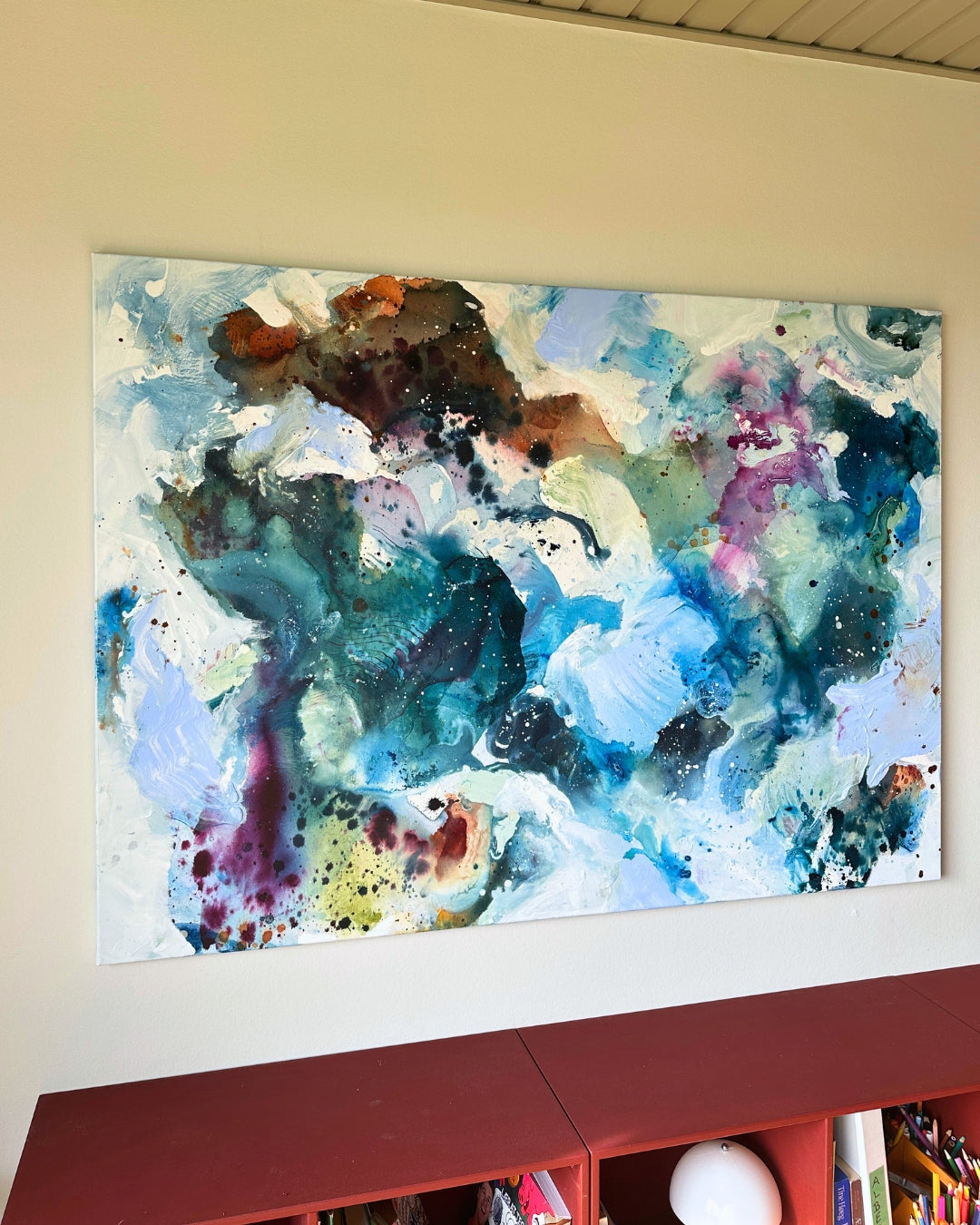 Soft #12 - 100x150 cm - in oak frame