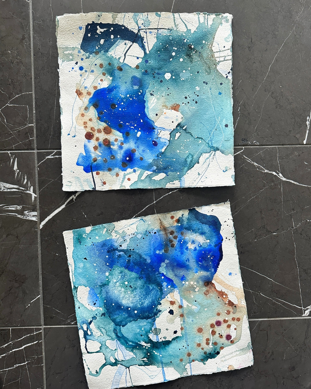 Soft Farveskitser #24 og #25  - 20x20 cm