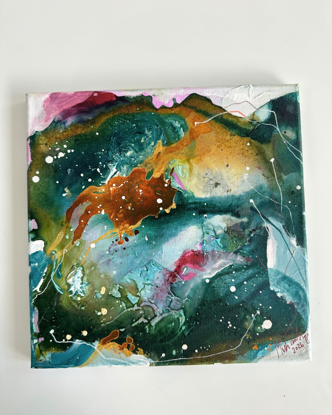 Farve-skitse #2 og #3  - 30x30 cm