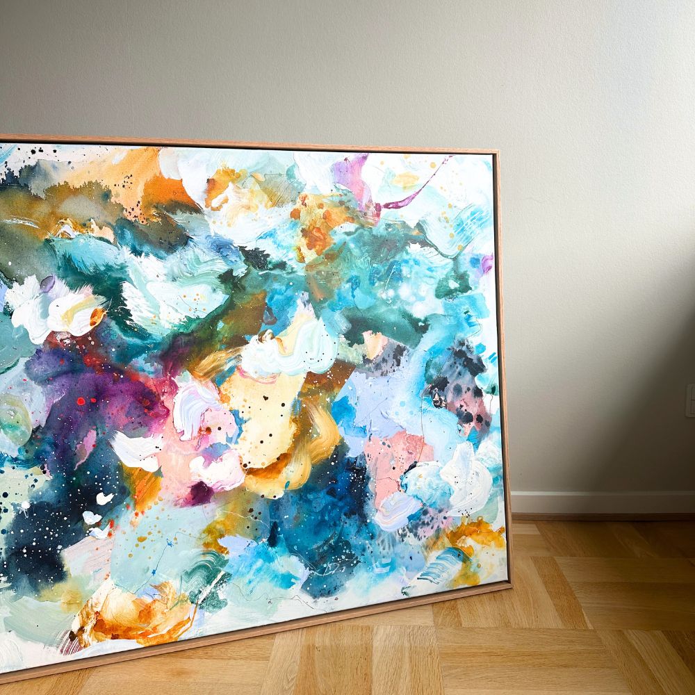 Panorama #5, i egetræs-ramme (90x120 cm)