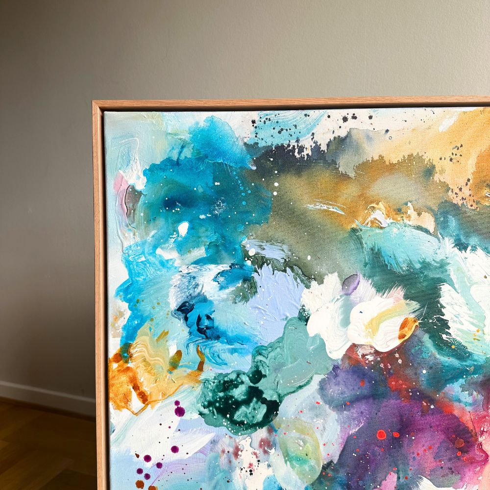 Panorama #5, i egetræs-ramme (90x120 cm)