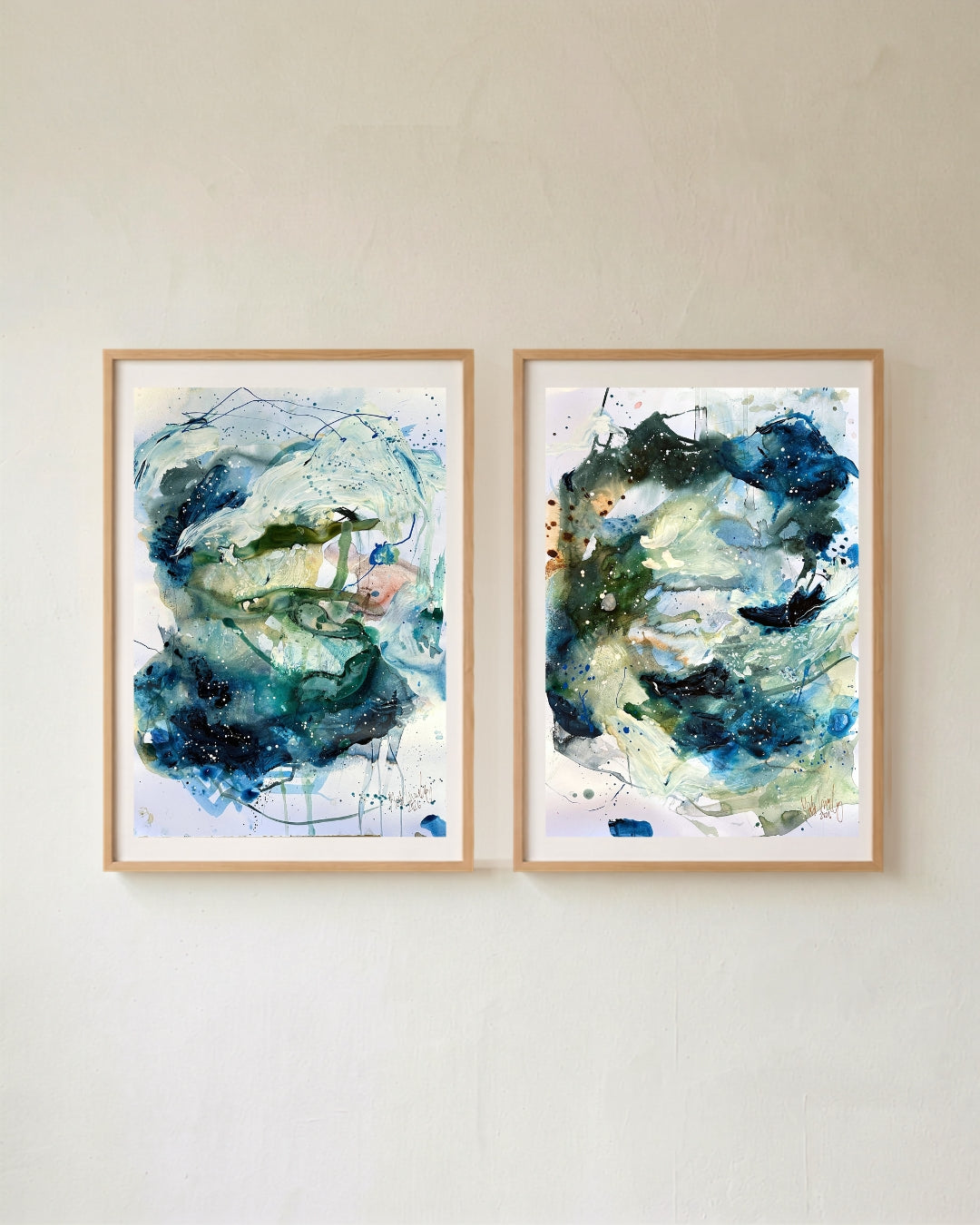 Soft farveskitser #33 og #34   - A2 (42 × 59,4 cm)