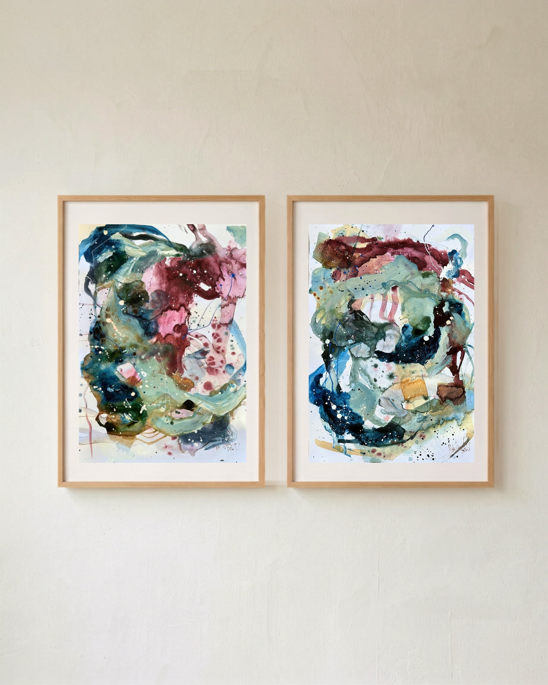 Soft farveskitser #35 og #36   - A2 (42 × 59,4 cm)