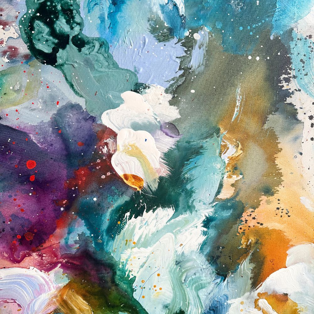 Panorama #5, i egetræs-ramme (90x120 cm)