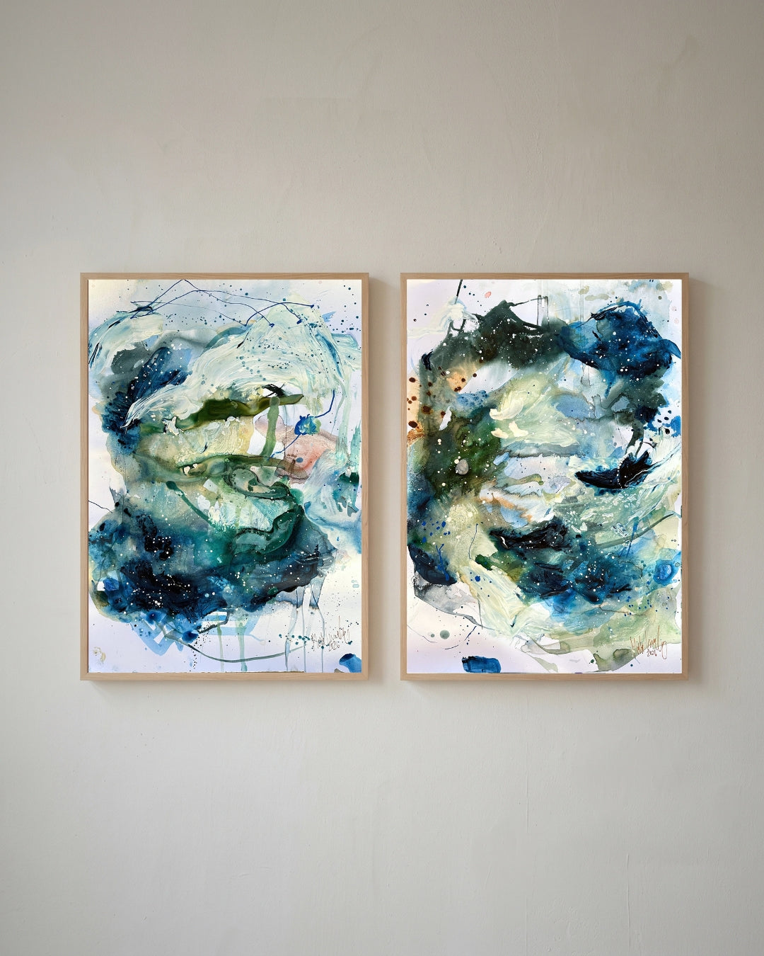 Soft farveskitser #33 og #34   - A2 (42 × 59,4 cm)