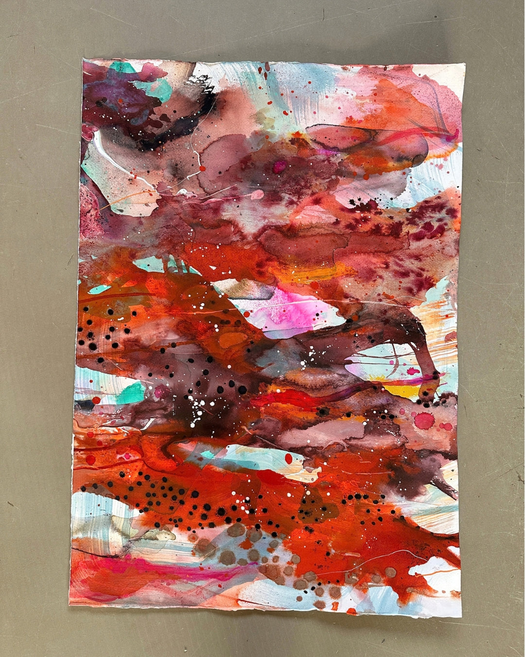 Farveskitse #36 - 71 x 50 cm