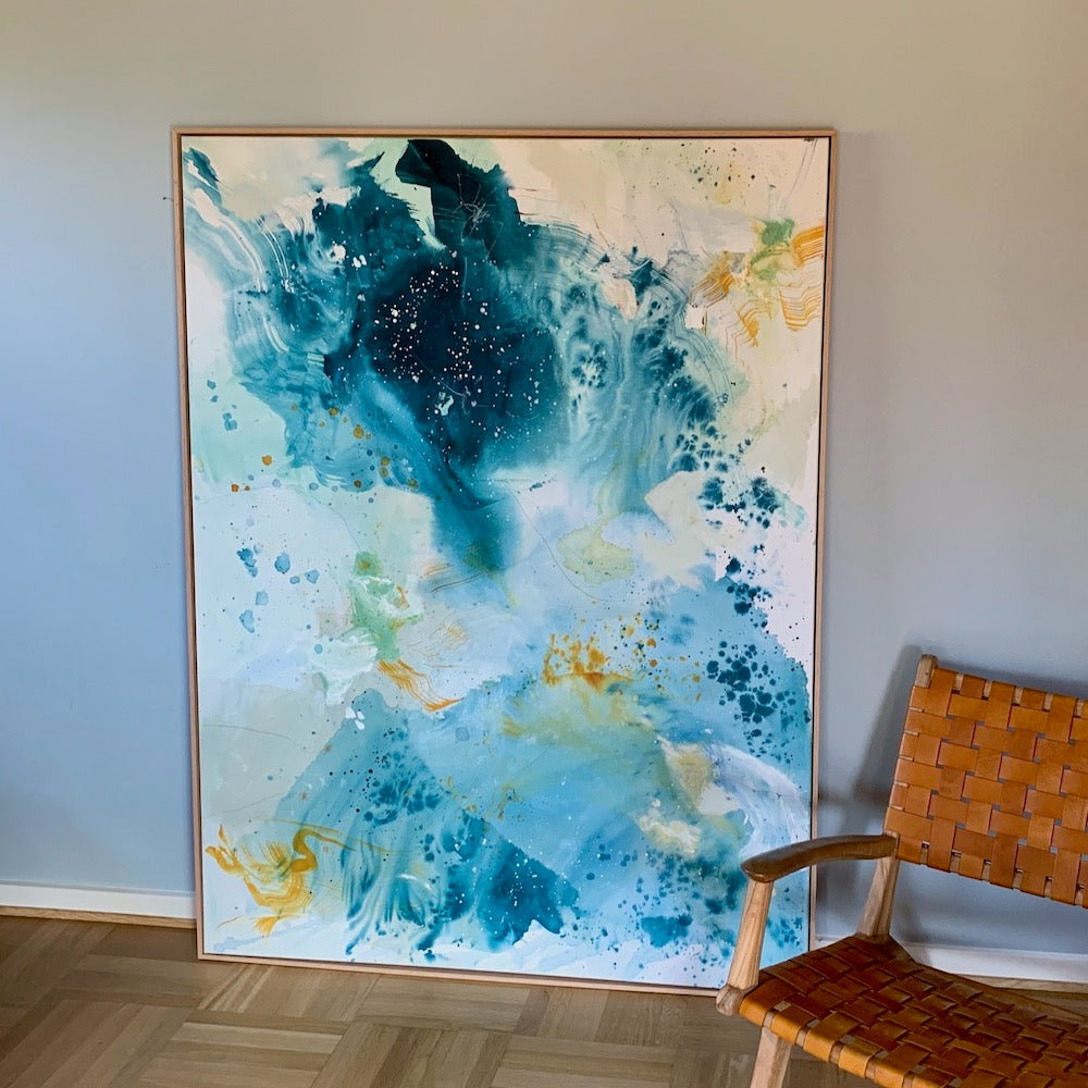 Fly - 120x150 cm - i egetræsramme
