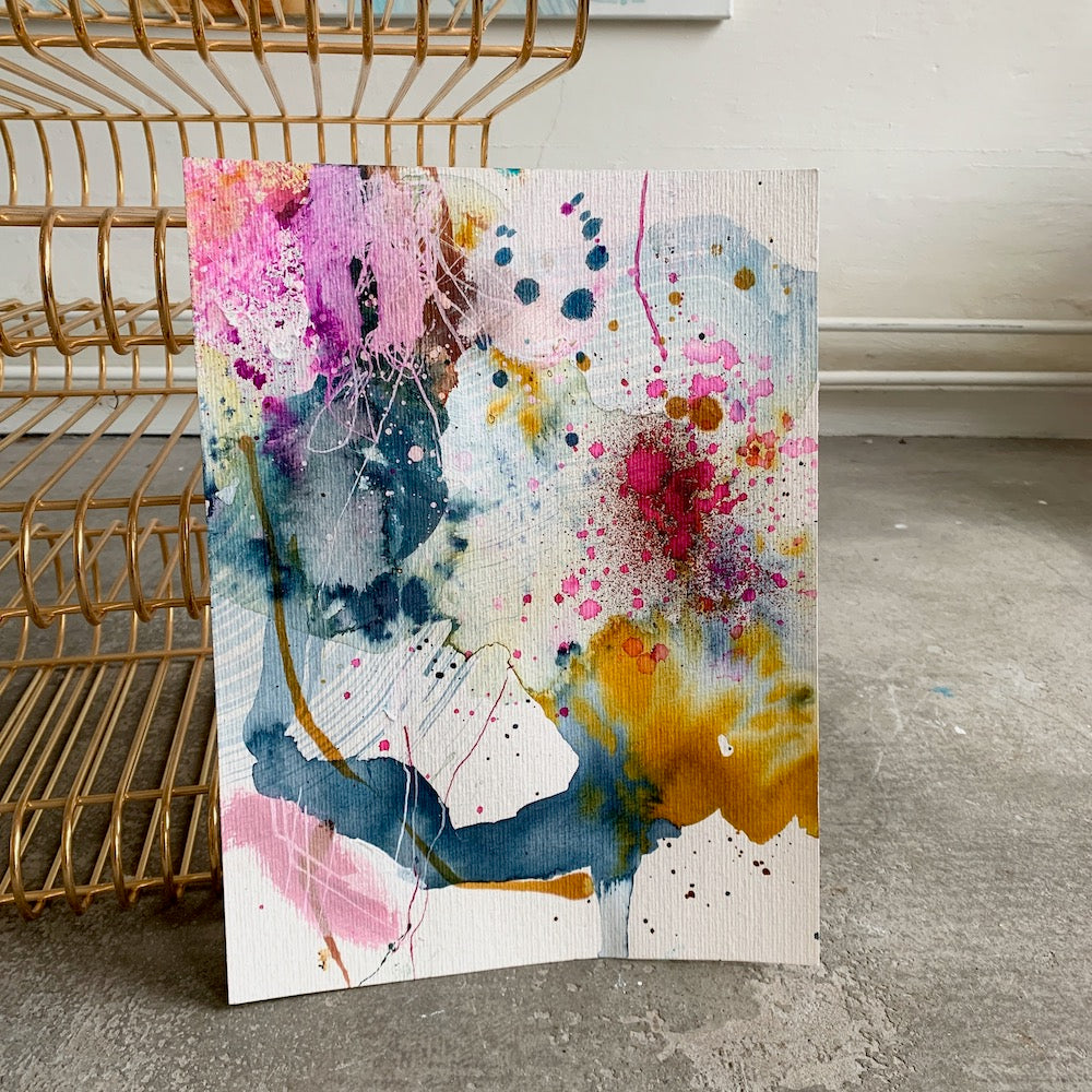 Tonight's the night - papirmaleri - 32x24 cm