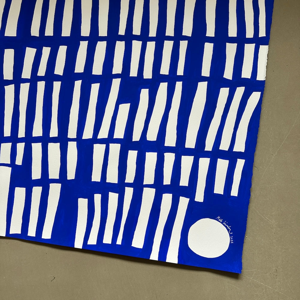 Ultramarine #2 - 111x83 cm - i egetræsramme