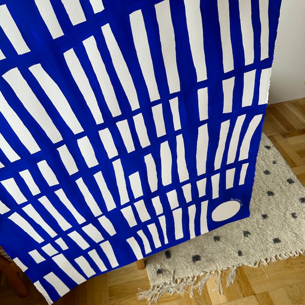 Ultramarine #2 - 111x83 cm - i egetræsramme