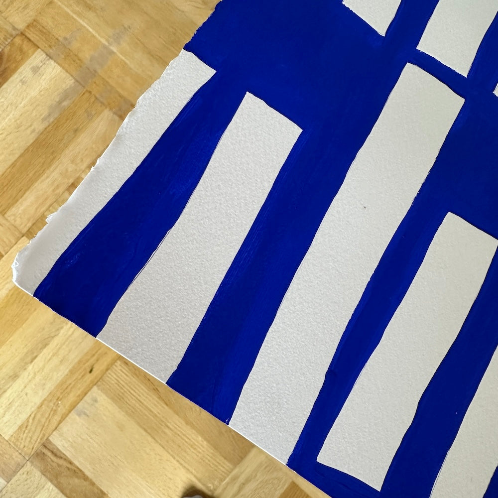 Ultramarine #2 - 111x83 cm - i egetræsramme