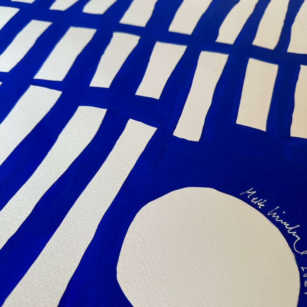 Ultramarine #2 - 111x83 cm - i egetræsramme