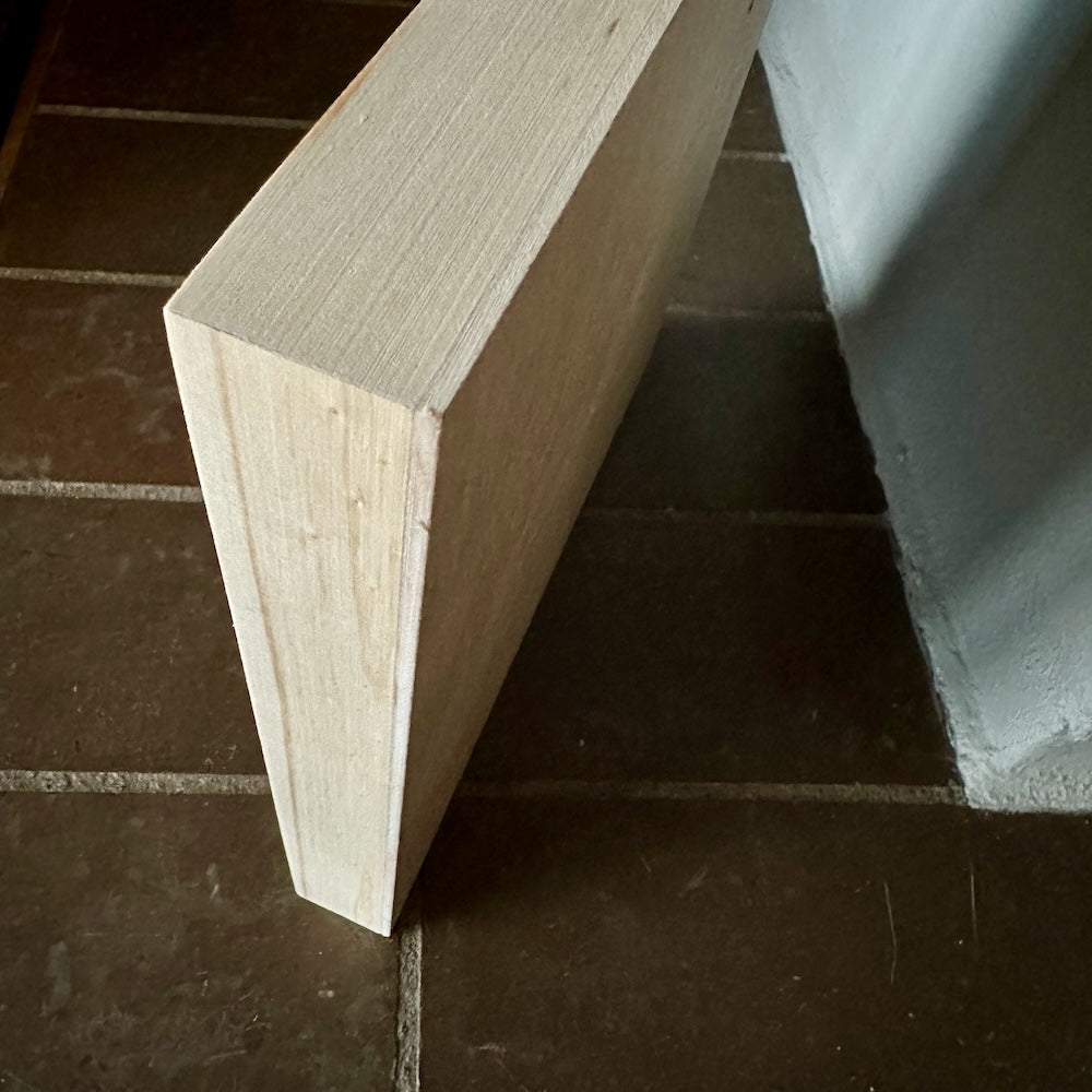 Boks-ramme i FSC-mærket fyrtræ til dit 20x20 cm maleri