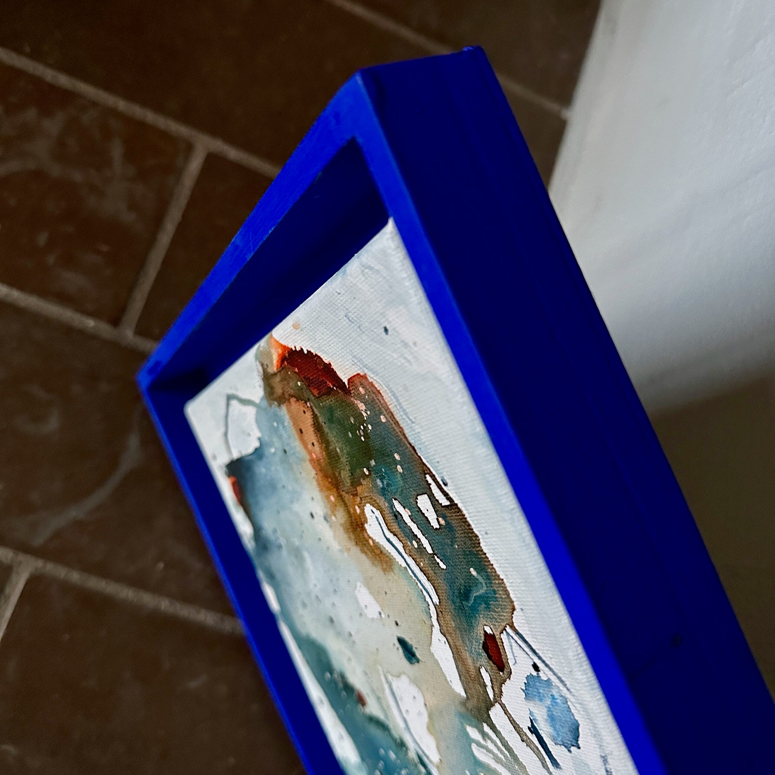 Boks-ramme i FSC-mærket fyrtræ til dit 20x20 cm maleri