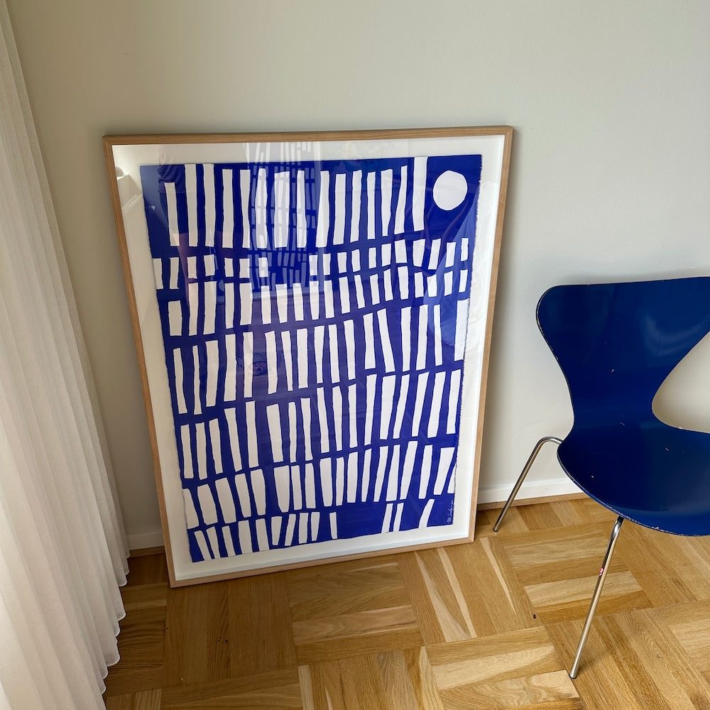 Ultramarine #1 - 111x83 cm - i egetræsramme