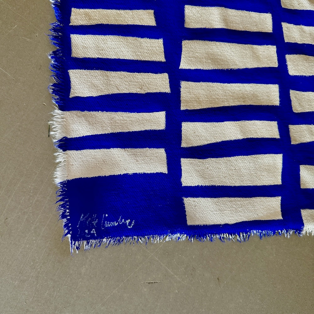 Ultramarine #3 - i egetræsramme -  39,5 x 49 cm