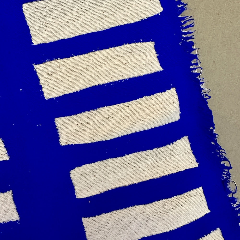 Ultramarine #3 - i egetræsramme -  39,5 x 49 cm
