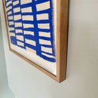 Ultramarine #3 - i egetræsramme -  39,5 x 49 cm