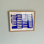 Ultramarine #3 - i egetræsramme -  39,5 x 49 cm