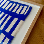 Ultramarine #3 - i egetræsramme -  39,5 x 49 cm