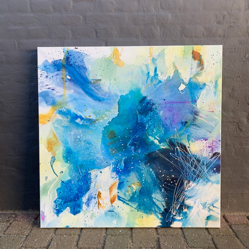 ocean dance - 100x100 cm