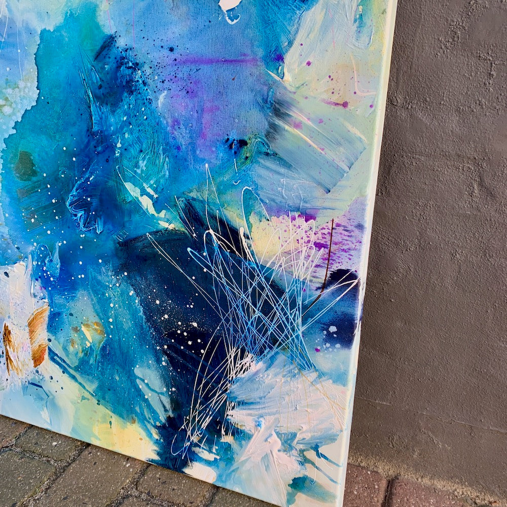 ocean dance - 100x100 cm