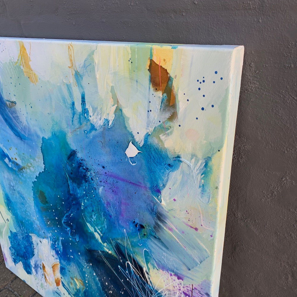 ocean dance - 100x100 cm