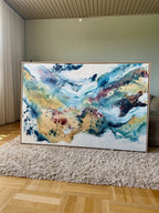 Soft #13 - 100x150 cm - i egetræsramme
