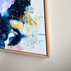 Panorama #1, i egetræsramme (140x140 cm)
