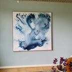 "Monochrome #5" - 140x140 cm  - i ramme