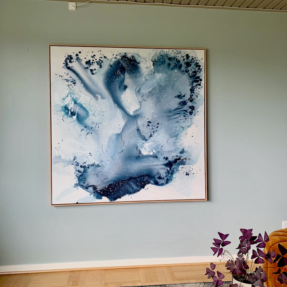 "Monochrome #5" - 140x140 cm  - i ramme